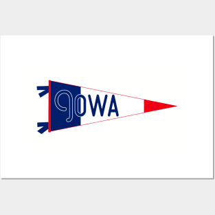 Iowa Flag Pennant Posters and Art